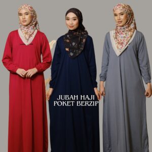 Jubah Haji Poket Berzip